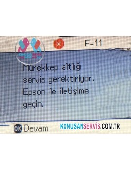 Epson E-11 Hata Kodu ve Çözümü | Atık Mürekkep Pedi Reset Yazılımı Satın Al